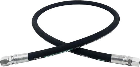 HaiChi 26711-04-04-RW- Hydraulic Hose Swivel Assembly 1/4" Hydraulic Hose with Female JIC X Female JIC, 36" Long (5800psi)-US, Black in Kuwait