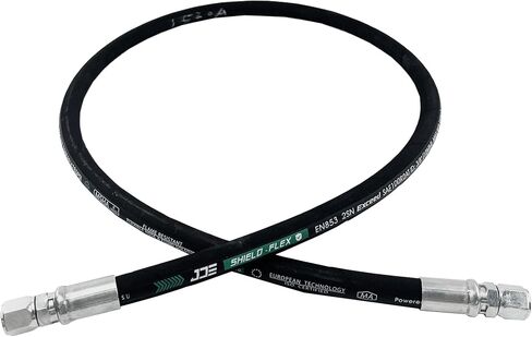 HaiChi 26711-04-04-RW- Hydraulic Hose Swivel Assembly 1/4" Hydraulic Hose with Female JIC X Female JIC, 36" Long (5800psi)-US, Black in Kuwait