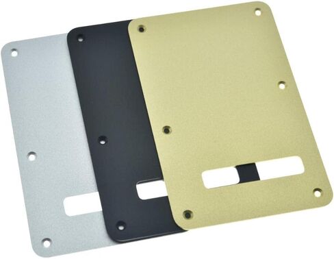 KAISH Matte Aluminum ST/Strat Tremolo Back Plate Cover Metal Anodized Trem Cavity Cover for American/Mexican Strat/Stratocaster Matte Silver in Kuwait