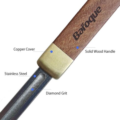 ملف تتويج وتزيين الحواف للجيتار الباروكي المُحسّن، 3 فتحات بحجم و1 جانب حبيبي كامل محسّن من الجيل الرابع أدوات لوثير للجيتار والقيثارة والباس والبانجو والمندولين وما إلى ذلك (ملف الجيل الرابع) in Kuwait