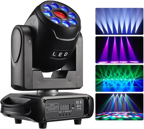 ضوء الرأس المتحرك، مصباح WorldLite Led المتحرك للمسرح DJ 100W Spot + 8 * 12W RGBW Beam Point Control DMX512، رائع لإضاءة المسرح والدي جي، وحفلات الديسكو، وأضواء زفاف النادي in Kuwait