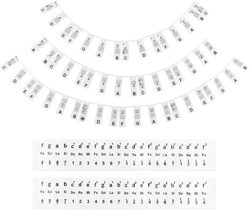 3 ملصقات ملاحظات قابلة لإعادة الاستخدام للوحة مفاتيح البيانو، 88 مفتاحًا تعليميًا + 2 ملصقات لوحة مفاتيح بيانو 76/88، ملصقات مفاتيح بيانو قابلة للإزالة للمبتدئين، للمبتدئين (أسود وأبيض) in Kuwait