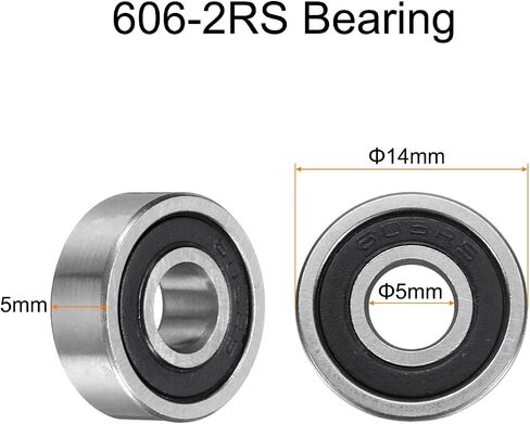 uxcell 10pcs 693-2RS Bearing 3x8x4mm, Chrome Steel Double Rubber Seals Miniature Bearing, Lubricated Deep Groove Ball Bearings, P6 (ABEC 3) in Saudi Arabia