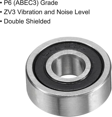uxcell 10pcs 693-2RS Bearing 3x8x4mm, Chrome Steel Double Rubber Seals Miniature Bearing, Lubricated Deep Groove Ball Bearings, P6 (ABEC 3) in Saudi Arabia