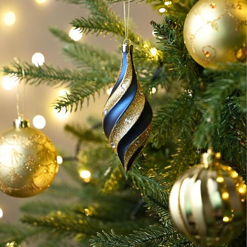 Valery Madelyn Christmas Tree Decorations Set, 40ct White and Gold Shatterproof Christmas Ball Ornaments Bulk, Hanging Ornaments for Christmas Trees Xmas Holiday Decor in Saudi Arabia