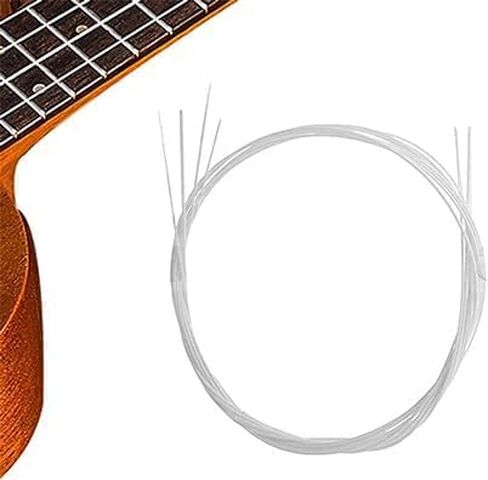 Silver Set of 4X Nylon Replacement Wonderful Music Musical Accessories Ukulele Strings. Lovely and Attractive Ukulele Accessories Folk and World Instrument Accessories in Saudi Arabia
