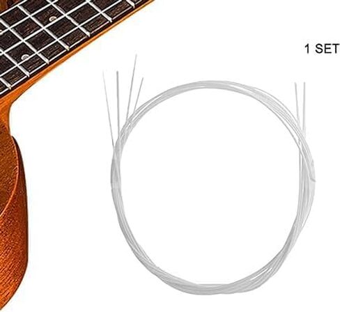 Silver Set of 4X Nylon Replacement Wonderful Music Musical Accessories Ukulele Strings. Lovely and Attractive Ukulele Accessories Folk and World Instrument Accessories in Saudi Arabia