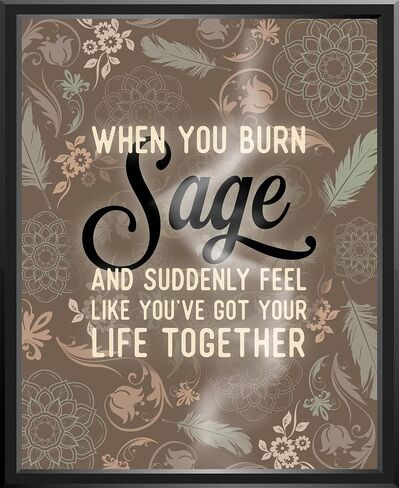 LiliWair Fun Spiritual Poster - 11x14 [Unframed] Humorous Posters for Home or Office, Inspirational, Motivational Wall Art - Perfect Poster Gifts for Any Yoga Practice Space, for Meditation, Motivational, Funny Print Decor in Saudi Arabia