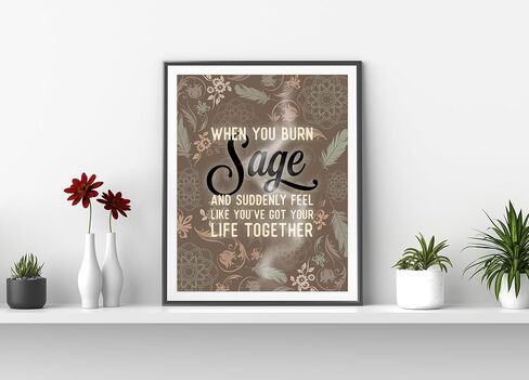 LiliWair Fun Spiritual Poster - 11x14 [Unframed] Humorous Posters for Home or Office, Inspirational, Motivational Wall Art - Perfect Poster Gifts for Any Yoga Practice Space, for Meditation, Motivational, Funny Print Decor in Saudi Arabia