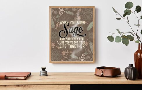 LiliWair Fun Spiritual Poster - 11x14 [Unframed] Humorous Posters for Home or Office, Inspirational, Motivational Wall Art - Perfect Poster Gifts for Any Yoga Practice Space, for Meditation, Motivational, Funny Print Decor in Saudi Arabia