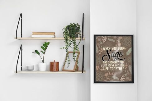 LiliWair Fun Spiritual Poster - 11x14 [Unframed] Humorous Posters for Home or Office, Inspirational, Motivational Wall Art - Perfect Poster Gifts for Any Yoga Practice Space, for Meditation, Motivational, Funny Print Decor in Saudi Arabia