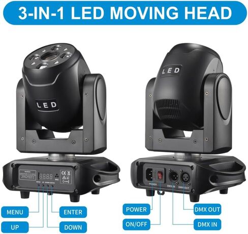 ضوء الرأس المتحرك، مصباح WorldLite Led المتحرك للمسرح DJ 100W Spot + 8 * 12W RGBW Beam Point Control DMX512، رائع لإضاءة المسرح والدي جي، وحفلات الديسكو، وأضواء زفاف النادي in Saudi Arabia