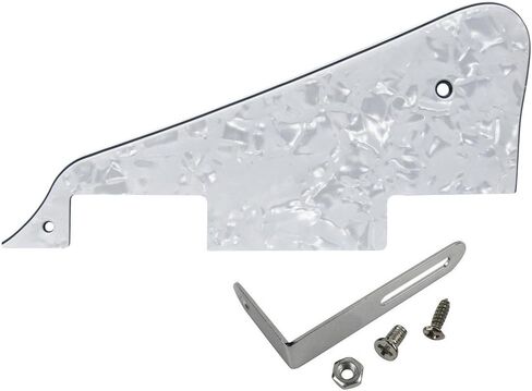 FLEOR 1Ply كريم LP جيتار Pickguard مع حامل كروم براغي تركيب LP Style Pickguard Set in Saudi Arabia