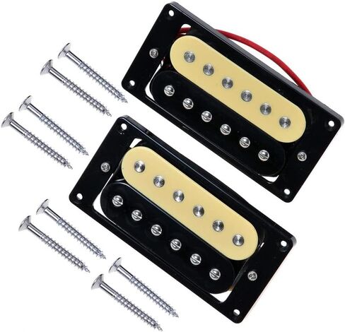 2Pcs Electric Guitar Pickups Zebra Faced Humbucker Double Coil Pickup in Saudi Arabia