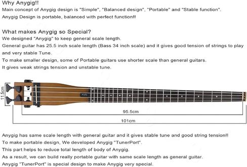 Anygig ممارسة الغيتار الكهربائي المحمولة السفر 82CM 1.6KG الأزرق سبيلي الماهوجني 25.5 "مقياس كامل مع Gigbag اليد اليمنى in Saudi Arabia