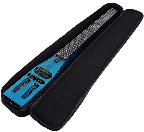 Anygig ممارسة الغيتار الكهربائي المحمولة السفر 82CM 1.6KG الأزرق سبيلي الماهوجني 25.5 "مقياس كامل مع Gigbag اليد اليمنى in Saudi Arabia