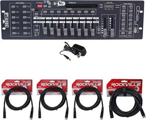 Chauvet DJ Obey 40 D-Fi 2.4 Wireless DMX Controller D-Fi & MIDI + (4) DMX Cables in Saudi Arabia