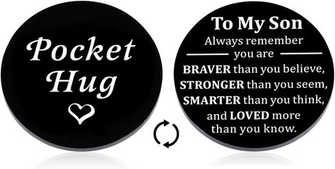 Christmas Gifts for Kids Pocket Hug Adult Son Gift Ideas First Day of Kindergarten Back to School Supplies to My Son 16th 18th 21st Birthday Gifts Just Because Gifts for Him Stepson Son in Law Gifts in Kuwait