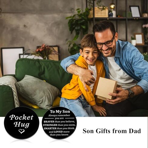 Christmas Gifts for Kids Pocket Hug Adult Son Gift Ideas First Day of Kindergarten Back to School Supplies to My Son 16th 18th 21st Birthday Gifts Just Because Gifts for Him Stepson Son in Law Gifts in Kuwait