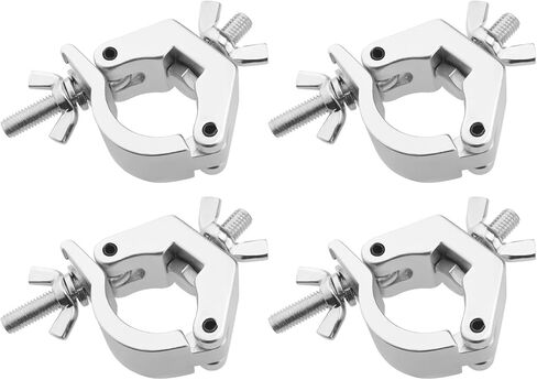 Create idea 4pcs Aluminum Alloy Hook Truss Hook Clamp O-Clamp Half Hook Stage Light Hook for Spotlight LED Light or Stage Light Hanger Pipe Clamp 28-35mm in Saudi Arabia