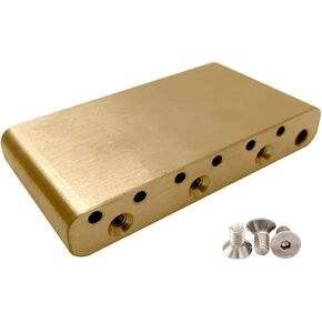 52.5mm Electric Guitar Tremolo Block String Spacing Full Brass 40mm Tremolo Block Compatible with Fender Squier Strat Electric Guitar