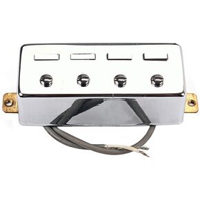 Alnicov Guitar Pickup，Guitar Humbucker Pickups，For 4 String Bass Guitar Parts，Silver