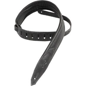 Levy's Leathers 2" Carving Leather Strap with Garment Leather Bakcing; Black (MSS80-BLK)