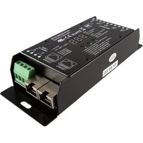 SIRS-E DMX RDM Decoder 4 Channel LED RGB & RGBW Lighting Controller 8A/CH, 12-36V DC, 384-1152W, UL Recognized, SR-2108EAS-RJ45