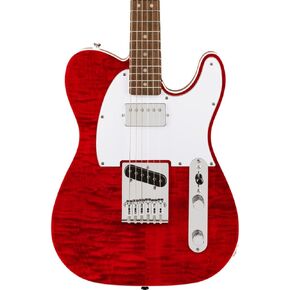 Squier Affinity Series Telecaster Electric Guitar - Crimson Red Transparent
