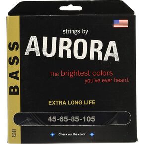 Aurora Bass Strings 4 Gauge Black