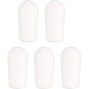 uxcell M4 Switch Tip Knob Cap Plastic Replacement for 3 Way Toggle Pickup Selector 5pcs