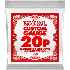 Ernie Ball .020 Plain steel electric or acoustic guitar string