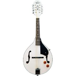 Oscar Schmidt, 8-String Mandolin, White (OM10EWH-A-U)