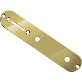 Gold Control Plate Plated for 3 or 5 Way Switch Guitar Replacement Part Compatible with Telecaster Style Electric Guitar