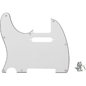 Left Handed 8 Hole Guitar Tele Pickguard Fit USA/Mexican Standard Telecaster Pickguard White Pearl