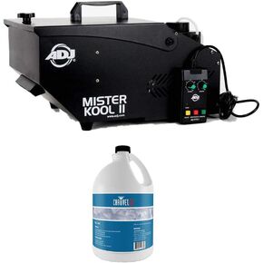 American DJ Black Low Lying Water Fog Machine w/ Fog Juice (2 Gallons)