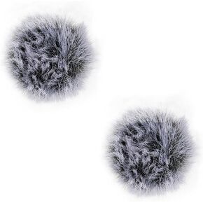 Wind Muff for DJI MIC Wireless Lavalier Microphone Windscreen Furry Cover, 2 Pack