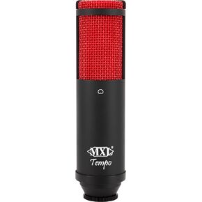 MXL TEMPO-KR Mac and PC Compatible USB 2.0 Powered Condenser Microphone - Black/Red