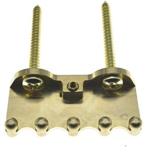 Dopro Solderless Full Brass Tremolo Spring Claw Trem Claw with Stainless Steel Screws for Floyd Rose/Strat Tremolos Screws Distance 34mm