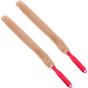 2pcs Guzheng Brush Cleaning Instrument Cleaning Tool Guzheng Fluffy Brush Dulcimer Guzheng Removal Brush Cleaning Accessory Abs Cleaner Musical Instrument