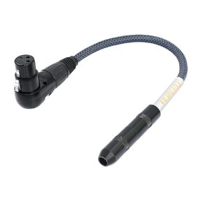 3.3Feet Right Angle XLR Female to 1/4 TRS Female Cable,6.35mm TRS 1/4 to Right Angle 3Pin-XLR Female Audio Cable Hi-END Microphone Connector with Versatile Compatibility