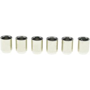 Dopro Push Fit 8mm Flush Mount String Ferrules No Lip String Through Body String Ferrules Fits Tele/Telecaster Nickel