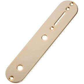 Tele Guitar Telecaster Control Plate Replacement Tone with Pot Holes for Fender Tele Guitar, Gold