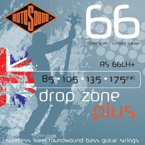 Rotosound RS66LH+ Swing Bass 66 Stainless Steel Bass Guitar Strings (85 105 135 175)