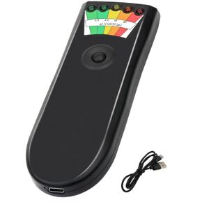 Rechargeable EMF Meter with 5 Level LED EMF Meter Portable Handheld Magnetic Field Detector for Ghost Hunting and Inspections in Home, Electromagnetic Paranormal Equipment Tester (2 Pack)
