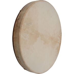 Pretuned Goatskin Head Red Cedar Wood Frame Drum w/Beater 18"x2"