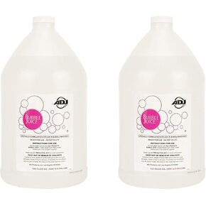 ADJ Products BUB/G 1 Gallon Water Based DJ Bubble Machine Bubble Juice Fluid (2 Pack)