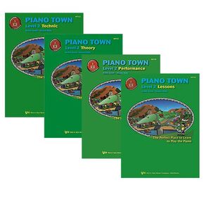 Piano Town Level 2 Learners Pack - Lesson, Theory, Performance and Technic Books