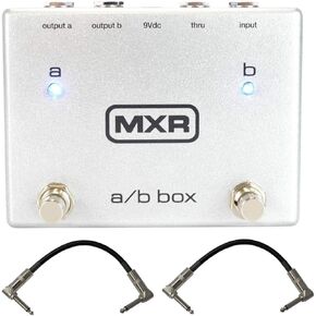 MXR M196 A/B Box Guitar Pedal w/ Patch Cables