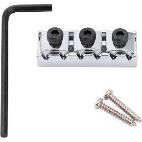 Musiclily Pro 42mm Steel Guitar R2 Locking Nut String Lock for Floyd Rose Tremolo Bridge Electric Guitar, Gold